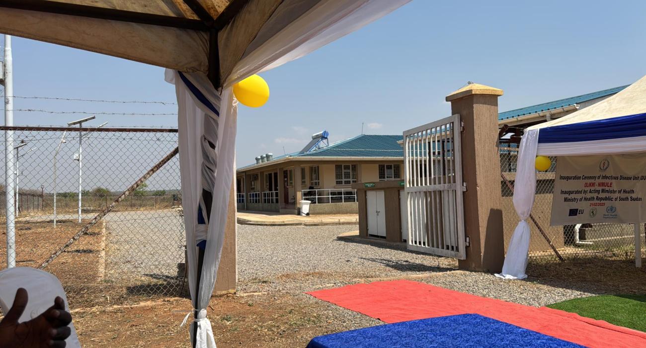 Ministry of Health with Support from WHO reactivates the Infectious Disease Unit (IDU) In Nimule to enhance cross border public health security in South Sudan