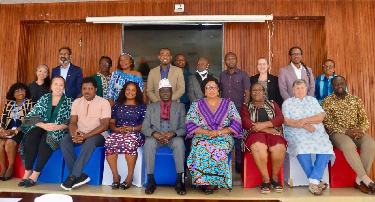 Group Photo of MOH, WHO and partners at the farewell ceremony