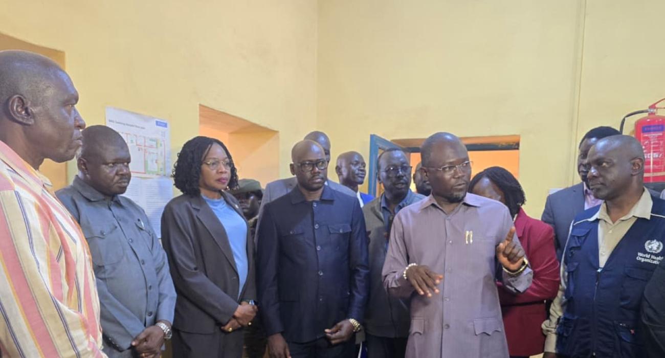  Wau Teaching Hospital tour with Health officials