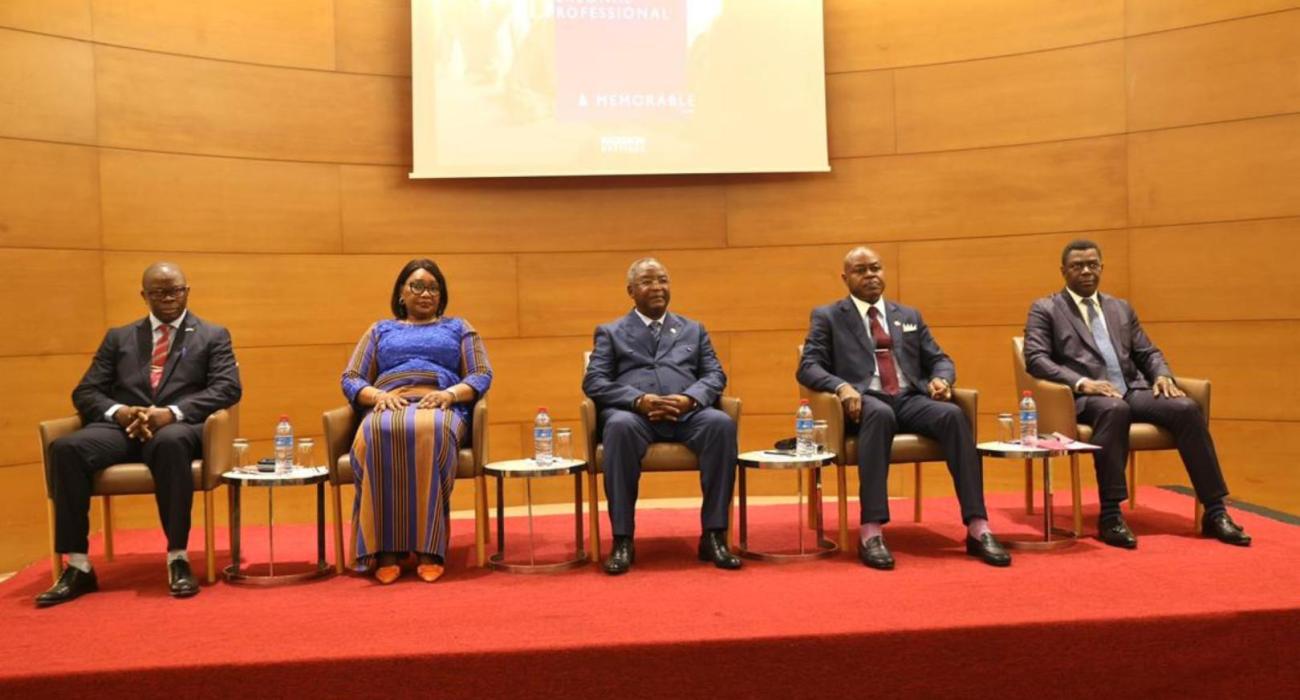 Vue du presidium de la cérémonie d'ouverture de l'atelier de validation du PNDRHS