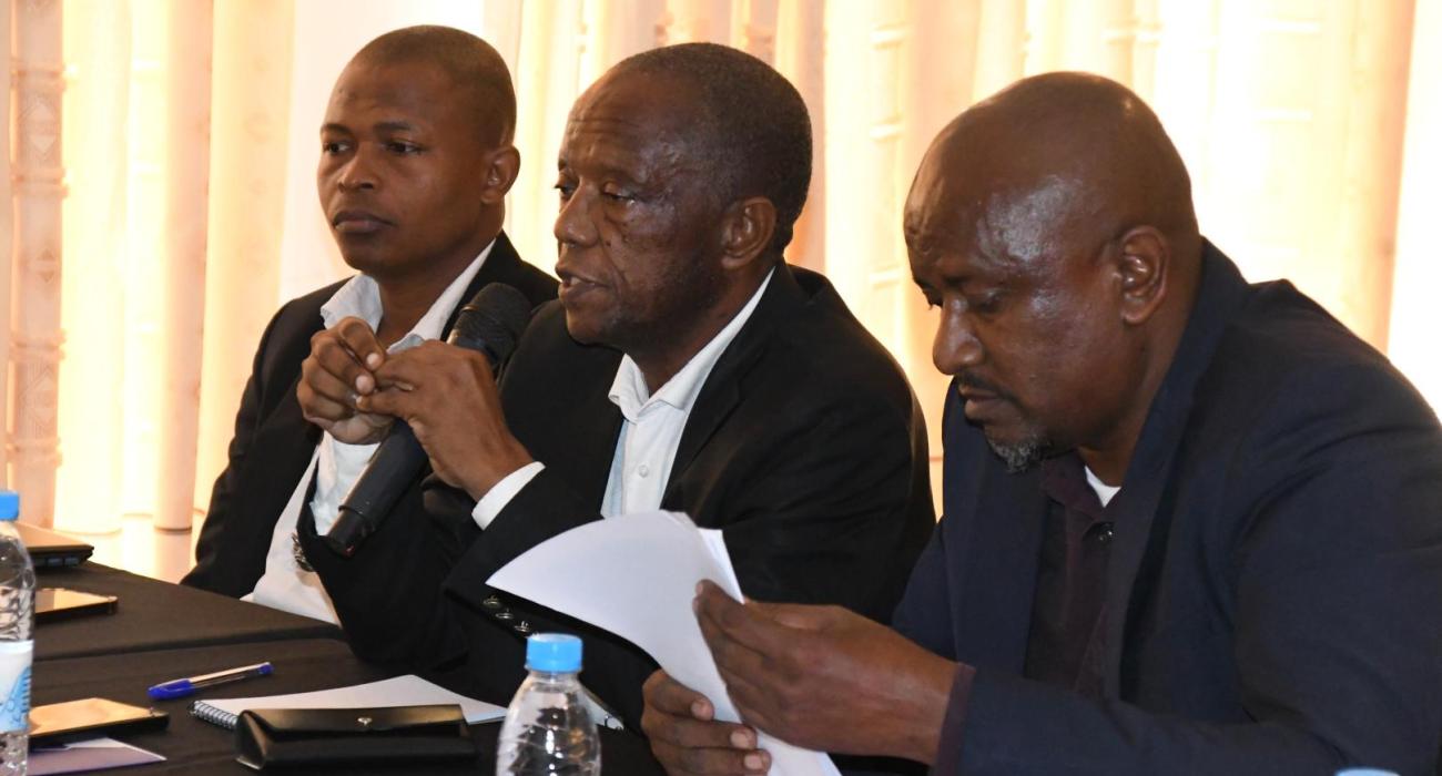 Le Dr Nassuri Ahamada pendant son intervention à l'ouverture de la Formation