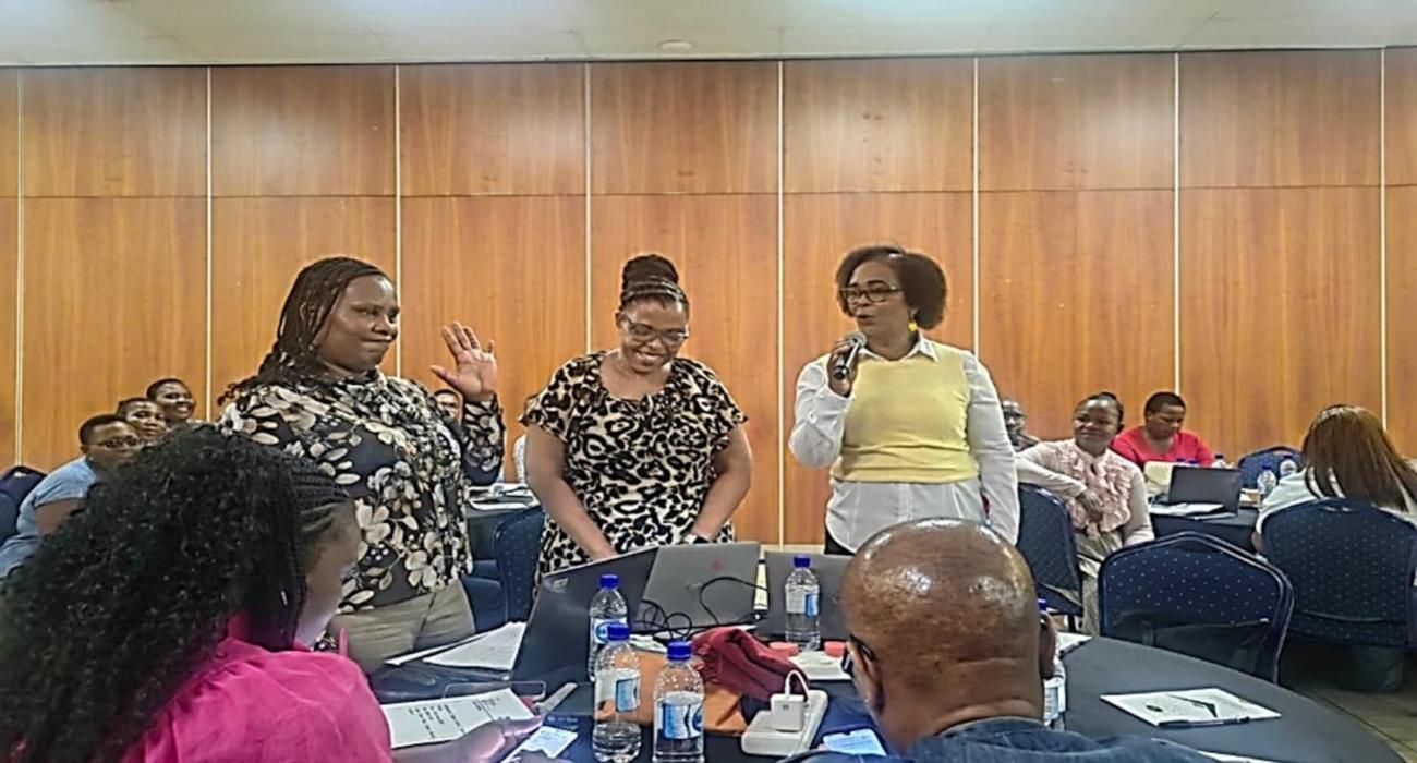 Moderated discussion during the workshop