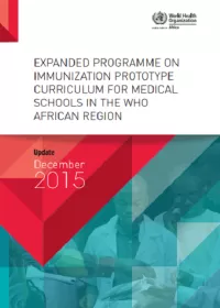  Prototype Curriculum for Medical Schools in the WHO African Region