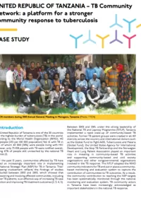 A platform for a stronger community response to TB