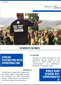 Eswatini Country Office Newsletter May 2023