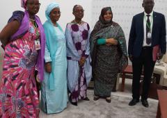 Dr Moeti at the AIDS Watch Africa working lunch, Mauritania, July 2018