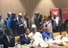 Dr Moeti at the AIDS Watch Africa working lunch, Mauritania, July 2018