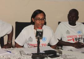 DPC making a statement during World TB Day