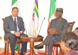 The WR, Dr. Rui Vaz and Governor Babatunde Fashola