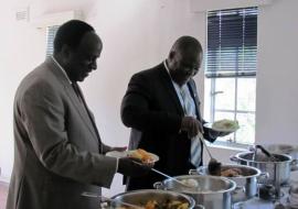 WR and Minister Madzorera having lunch