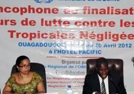 Le Ministre de la santé, Pr. Adama Traoré et le Représentant de l’OMS, Dr. Djamila Cabral