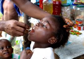 Children and adults are receiving the vaccine across disaster-affected areas