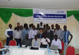 Group photo of participants at the Data quality review workshop. Photo:WHO