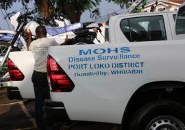 Vehicles were donated to the districts to support rapid response to health emergencies