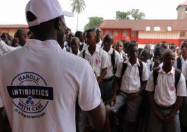 raising awareness on antibiotic resistance with school children in Sierra Leone