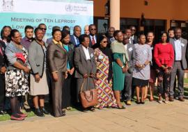 Participants and facilitators at the Leprosy Lower Burden Countries meeting
