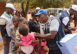 During polio vaccination campaign in Lunda Norte-Angola