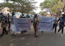 Road show by COVID-19 survivors and FCT RCCE Team.