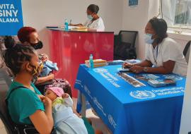 Un nouveau centre de vaccination pour réduire l'affluence en temps de COVID-19 et faciliter les services de vaccination des mères allaitantes et leurs bébés au CHU Tanambao-Diego dans la région de Diana
