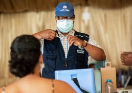 Oficial de Imunização da OMS, em apoio a campanha em Luanda