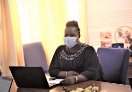 Larissa, infirmère diplomée d'Etat engagée dans la riposte à la pandémie de Covid-19