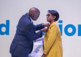 Dr Matshidiso Moeti receives Botswana’s Presidential Order for Meritorious Service Award