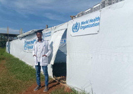 Dr Engdayehu Tessema, lead of the medical team at the Cholera Treatment Center of the Addisalem Hospital 