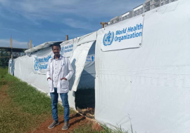 Dr Engdayehu Tessema, lead of the medical team at the Cholera Treatment Center of the Addisalem Hospital