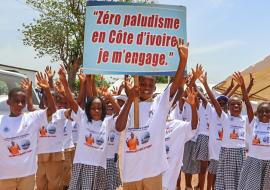 Les enfants s'engagent pour Zéro paludisme en Côte d'Ivoire