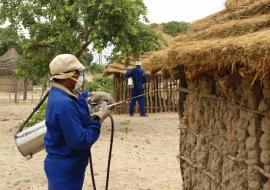 The Minister of Health and Social Services launched the annual indoor residual spray (IRS) campaign during the commemoration of the World Malaria Day in Khorixas. 