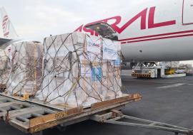 WHO delivers 33.5 metric tonnes of medical supplies to the Democratic Republic of the Congo