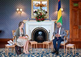 WHO Representative discussed national health priorities with His Excellency, the President of the Republic of Mauritius 