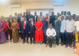 Photo des officiels et participants