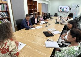 Meeting at WHO Mauritius on 20 June 2025 with key ministries to discuss the findings and drive actions against Non- Communicable Diseases in Mauritius