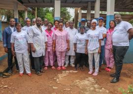 Les acteurs locaux engagés dans le projet WICS à San-Pedro, au sud-ouest du pays