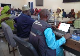 Une vue des participants à la session de formation sur la surveillance à Niamey