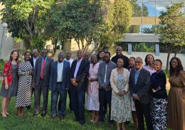 Mr. Dodoli Wilfred bids farewell to the WHO Botswana Country Office