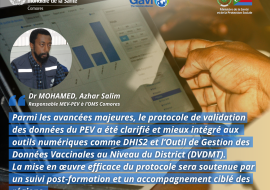 Dr Azhar Salim Mohamed, PF MEV-PEV à l'OMS Comores