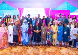 Group photo of participants at the National Policy Dialogue on the Future of the Adolescent and Youth Sexual Reproductive Health and Development