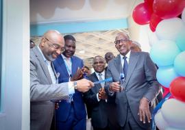 Kenya bolsters polio and measles surveillance with cutting-edge KEMRI laboratory. Minister of Health DG, Dr Patrick Amoth. The Leadership of KEMRI led by the Board Chairman, Dr Abdullahi Ali