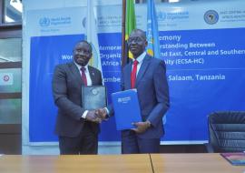 WHO and ECSA-HC strengthen regional health cooperation through Memorandum of Understanding