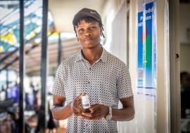 Samson Mutua, 27, is the first Kenyan to receive lenacapavir, a new injection that protects against HIV for six months with just two doses a year.