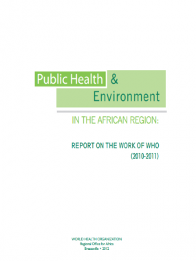 Public Health & Environment in the African Region: Report on the Work of WHO
