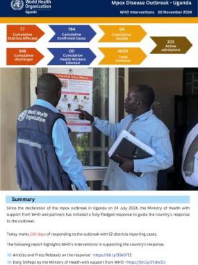 WHO Interventions to Support the Mpox Response in Uganda -24 July 30 November 2024