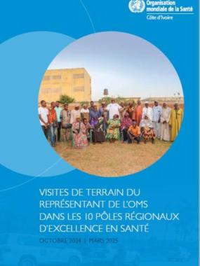 Page de couverture du rapport des missions dans les 10 PRES