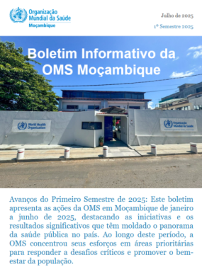 Boletim informativo da Organização Mundial da Saúde de Moçambique