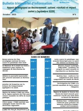 Bulletin d’information du Bureau de l'OMS au Burkina Faso : édition de juillet - septembre 2025