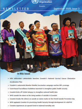HRH Inkhosikati LaMatsebula launching the National Cervical Cancer Elimination Acceleration Plan, reaffirming the country’s commitment to the health of women. 