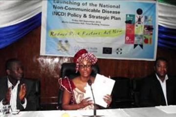 The Minister of health Launching the documents
