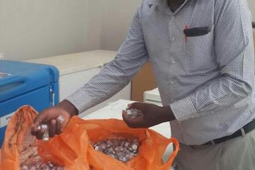 MOH official handles tOPV collected in Garissa County